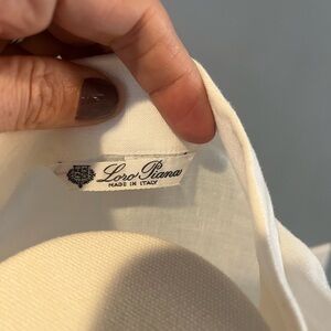 Loro Piana white linen Shirt